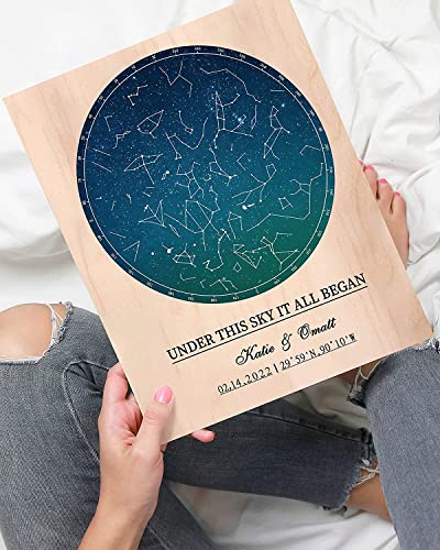 Bohva-Gifts-for-Boyfriend-Anniversary-Wedding-Gift-for-Him-Valentines-Couples-Engagement-Birthday-Gift-for-Husband-Personalized-Gift-for-Men-Custom-Star-Map-the-Night-Sky-Print-On-Wood