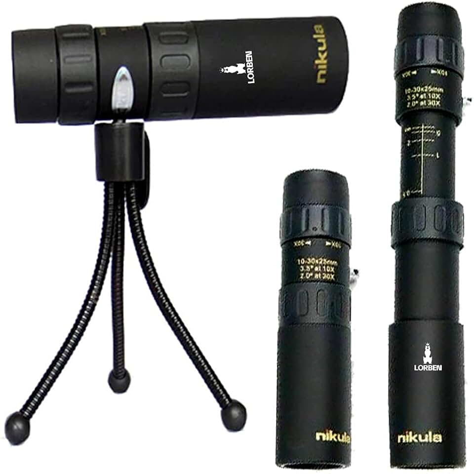 Monóculo Luneta 10-30x25 Profissional Tático Telescópio GT423 - Lorben