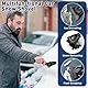 UGBO Eiskratzer Auto Kratzer Scheibenkratzer Fensterabzieher Auto Winter Zubehoer Autokratzer Ice Scraper Car Scheiben Kratzer EIS Auto Schneekratzer zum Entfernen von EIS Schnee Reif Schwarz Rot