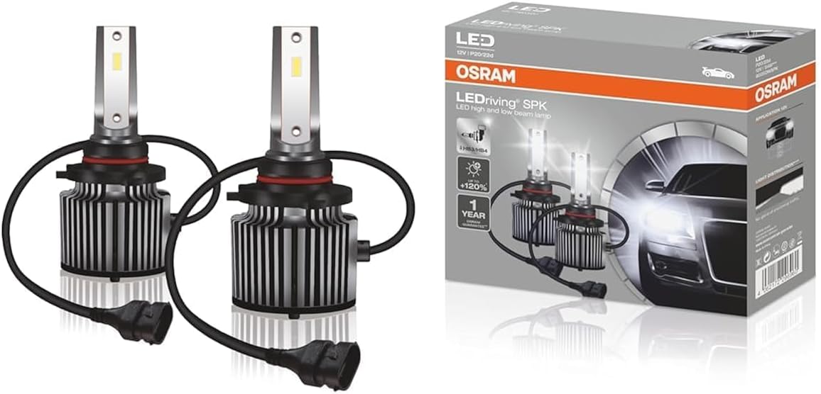 OSRAM LEDriving SPK, ≜ H7, OFF ROAD LED High/Low Beam Lamps, 120% more brightness, 6000K, 2000 lm, 54 W, 64210DWSPK, folding box (2 lamps) white