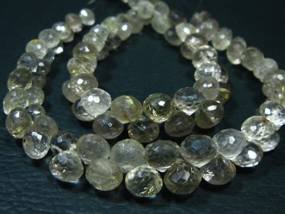 Quartz rutilé facetté de 6-8mm pour remplacer vos perles de rechange de qualité
