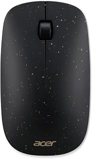 Acer Vero Mouse AMR020 - Wireless Mouse (2.4 GHz Wireless Mouse, 1200 DPI, Smart Power Management, Ergonomic Mouse for Right and Left Hands, Quiet Mouse Wheel, 30% PCR Plastic Content) Black