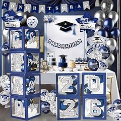 Navy Blue and Silver