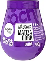 Salon Line, Máscara Matizadora, ToDeCacho, Loiros Liberado, Vegano - Para Cabelos Ondulados, Cacheados, Crespos e Crespíssimos, 500 g