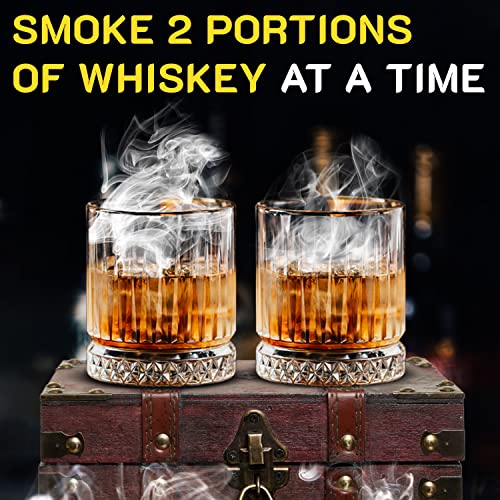 Kit de defumador de coquetel - Kit de defumador de uísque - Infusor de fumaça PRO - Caixa para fumar