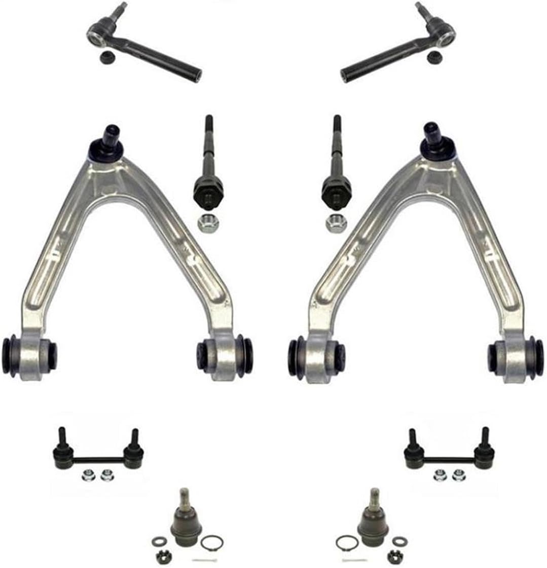 Front Upper Control Arms Lower Ball Joints Tie Rod Sway Bar Links For H3 2007-10