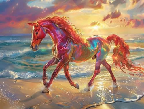 Diamond Painting Plage Adulte : Kit Broderie Diamant Complet 70x90cm G0-675