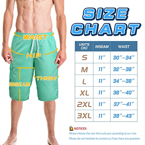 Image of Mens Swimming Trunks Swim Trunks Quick Dry Swim Shorts with Mesh Lining Funny Swimwear Bathing Suits