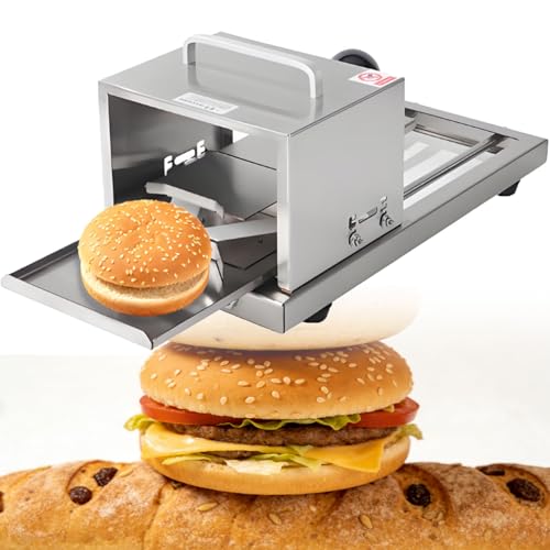 Macchina Del Pane Hamburger: La Classifica dei Più Venduti nel 2025 4 smafoseedding Affettatrice Manuale per Pane - Affettatrice per Panini per Hamburger E Bagel, in Acciaio Inossidabile con Taglio Push-Pull per Bagel, Pane, Hamburger, Macchina Porzionatrice per Pane