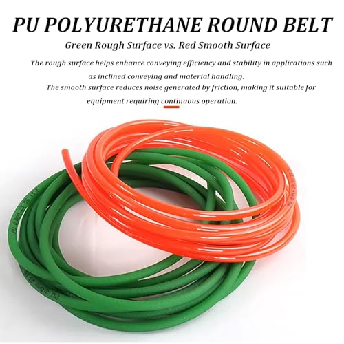 Courroie en polyuréthane rugueuse verte de 9 mm à haute adhérence - 4