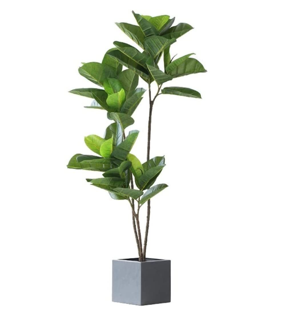 AYCDL Artificial Tree Plants Fake Tree Simulation Plant Decoration Fake Green Plant Decoration Indoor Potted Artificial Plant,Onecolor-135cm