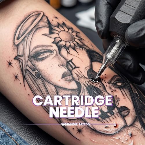 Image of Wormhole Tattoo Cartridge Needles 20pcs # 12 Mixed Sizes 3RL 5RL 5RM 7RM Disposable Tattoo Needles Cartridge Round Liner Round Magnum for Cartridge Tattoo Pen Machine Tattoo Supplies