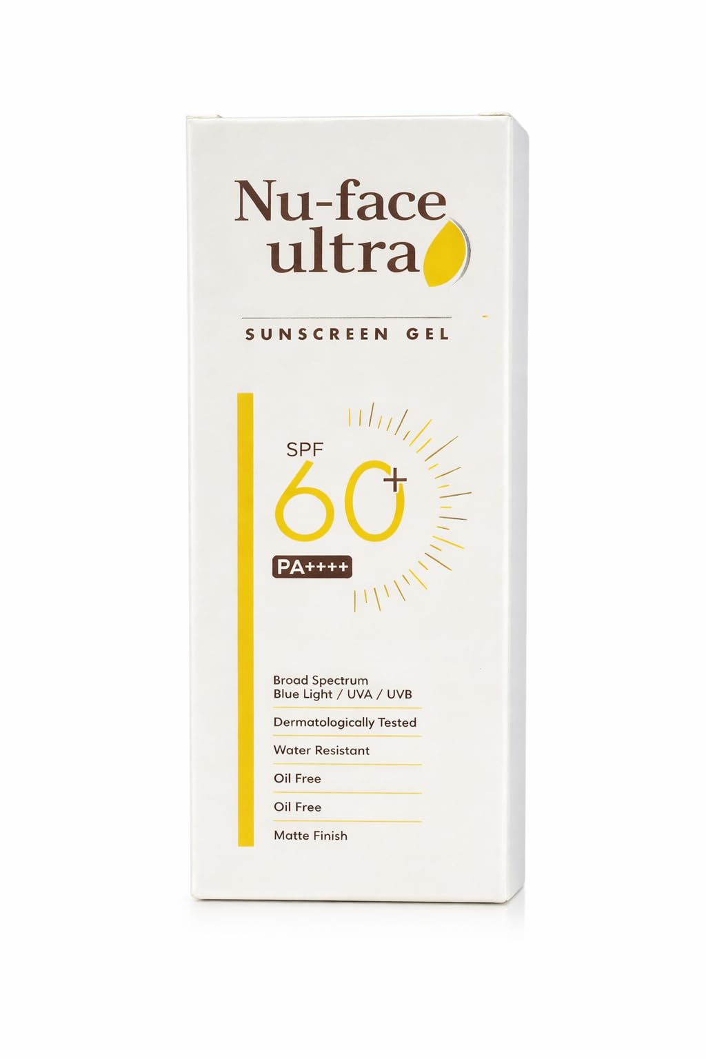 Nu-face Ultra Sunscreen Gel, SPF 60+ PA++++, Broad Spectrum, Water Resistant, Oil Free, Matte Finish-image-30