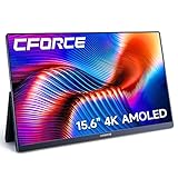 C-FORCE 15.6" Portable Monitor - OLED Laptop Monitor Travel Second Computer Screen for Photo Editing