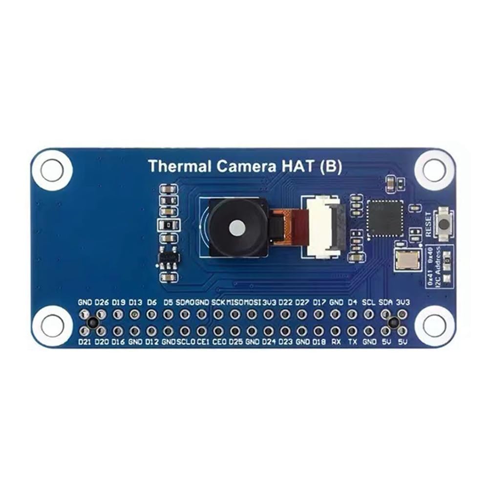 Kamera termowizyjna HAT (B) Moduł kamery termowizyjnej na podczerwień 40PIN GPIO 80 × 62 piksele Kąt widzenia 90°