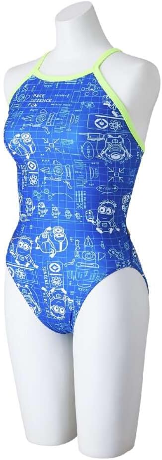 [ミズノ] スイム 水泳 競泳 練習用 トレーニング水着 エクサースーツ ミディアムカット 【ミニオン】 ジュニア ガールズ N2M