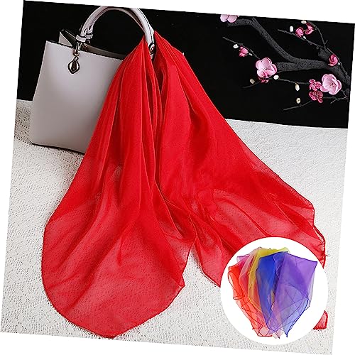 PACKOVE 6 Unidades lenço de seda para decoração de dança Lenços de dança Lenços de malabarismo lenço