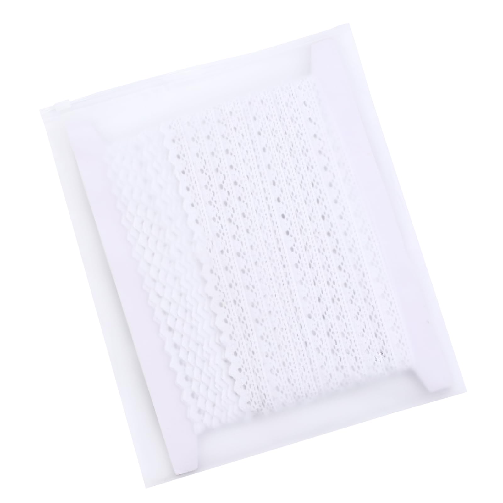 Cinta de encaje de 30 yardas de 1.1 pulgadas de ancho, borde de encaje multicolor para costura, encaje de ganchillo para manualidades, disfraces o joyas y costura (blanco)