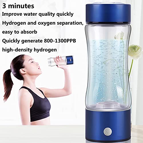 Bouteille eau hydrogène SPE PEM ioniseur nomade 380 Ml violet