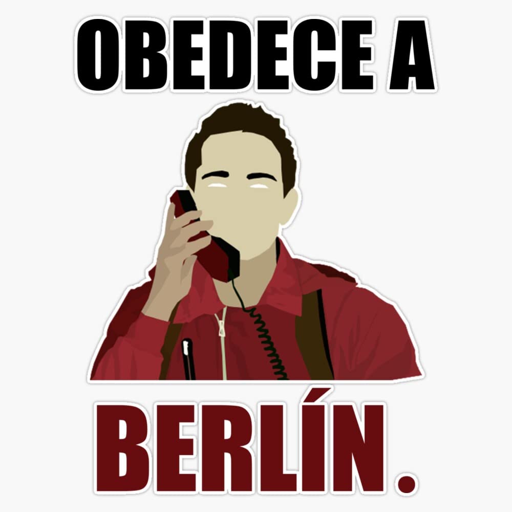 Obedece A Berlã­N Sticker Vinyl Waterproof Sticker Decal Car Laptop Wall Window Bumper Sticker 5"