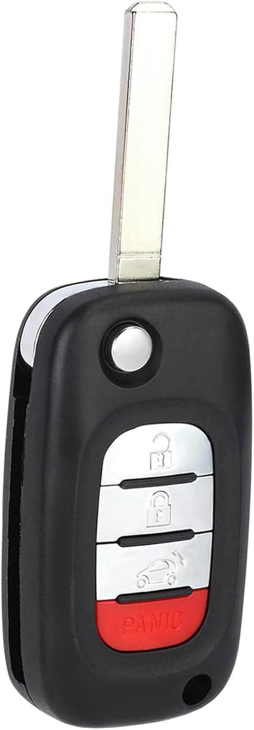 TOP-VIGOR Keyless Entry Remote Control Car Key Fob Replacement Compatible with Smart Forfour Fortwo 2015 2016 2017, 433Mhz 4A Chip 4 Button for CWTWB1G767
