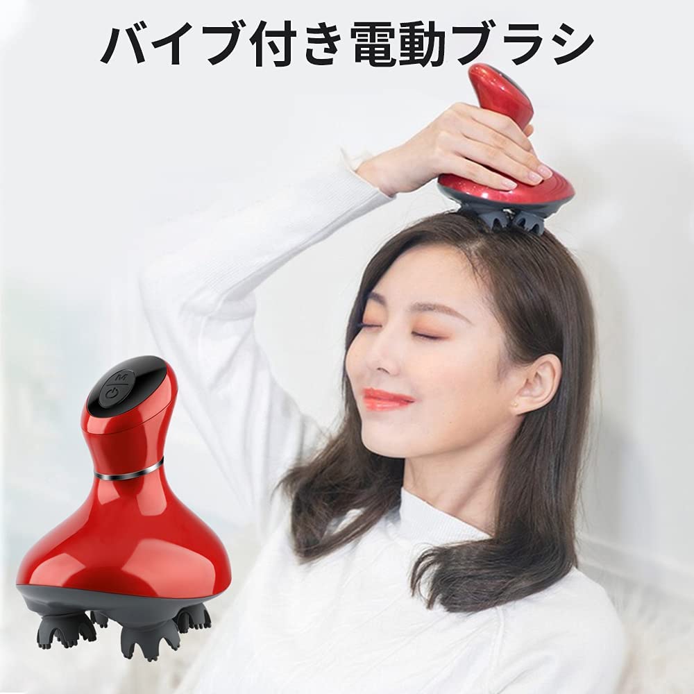 Amazon.co.jp: Youmay電動ブラシレッド版 防水 USB充電式 2段階