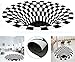 Produktbild Mdcgok 3D Illusion Teppich,3D Teppich Optische Täuschung,rutschfest Dreidimensionaler Schwarzweiß-Stereo Illusionsteppich für Wohnzimmer Dekorativ-80 * 120cm