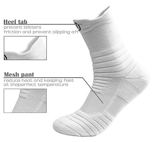 6 Pairs Running Socks/Hiking Cushion Socks,Breathable Athletic Socks Thick Cushion Socks2