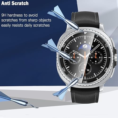 Image of YODI Waterproof 3D Tempered Glass Screen Protector Compatible with Samsung Galaxy Watch 6 / Sam-Galxay Ultra 47mm SmartWatch Only (WATCH 6 CLASSIC /ULTRA 47MM)