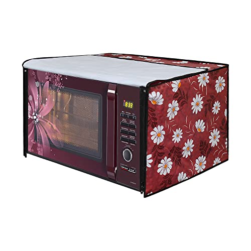 Image of DREAM KING Stylish Design & Printed Microwave Oven Cover Full Closure |waterproof & Dustproof Oven Cover Suitable for All Models - Multicolour SA08