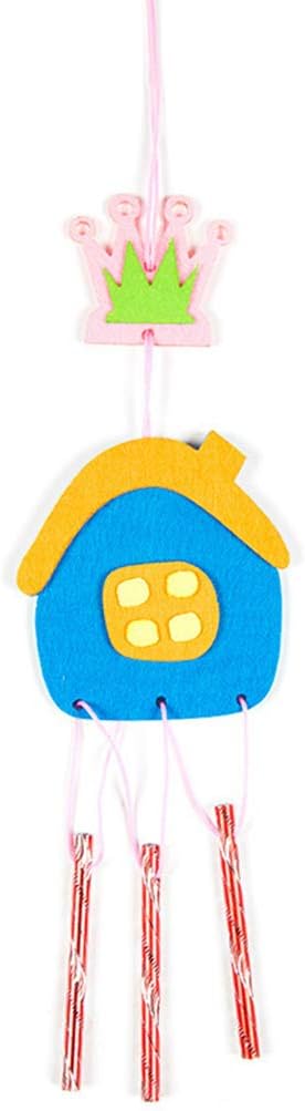 Fanct Cute Cartoon Wind Chimes, Children Kids Handmade Wind Chime DIY Making Material, Birthday Home Decor