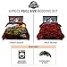 Franco Kids Bedding Comforter with Sheets and Cuddle Pillow Bedroom Set, 6 Piece Full Size, Jurassic World