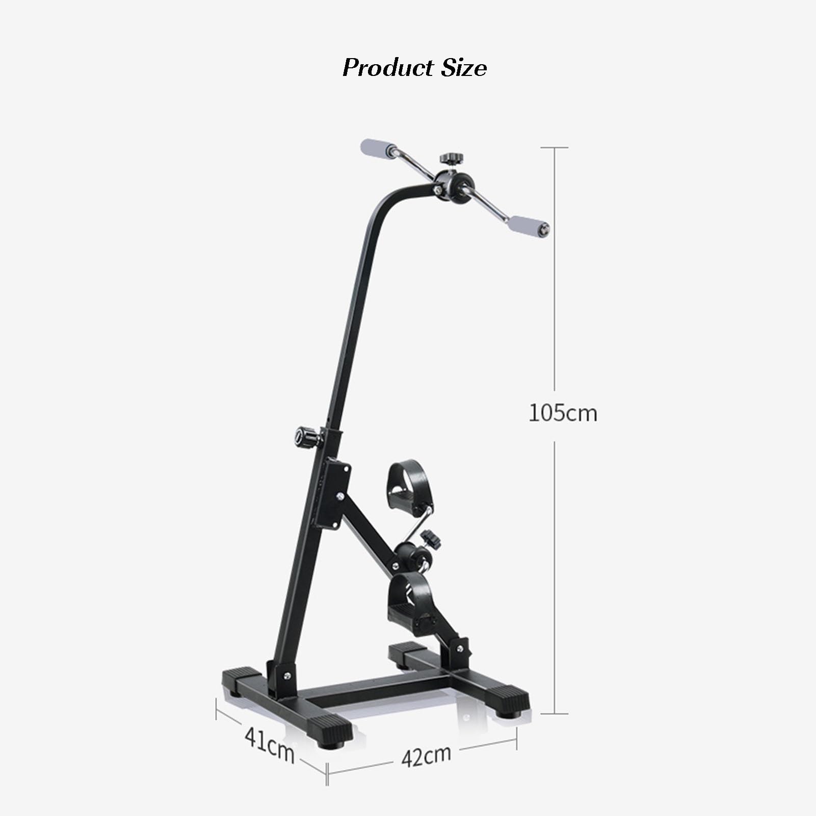 Pedaleador de Bicicleta, minibicicletas estáticas, pedaleador con asa Ajustable, Ideal para Entrenamiento de rehabilitación y Fitness de Brazos y piernas.