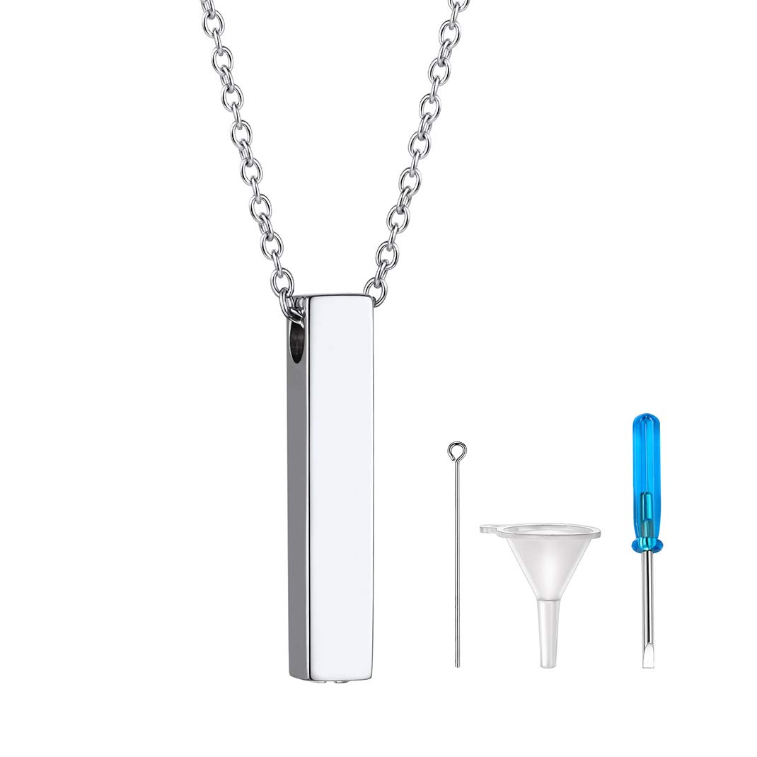 GOLDCHIC JEWELRY Urn Necklaces for Ashes, Stainless Steel Pet/Cross/Birthstone/Tree of Life Personalized Keepsake Memorial Jewelry for Women