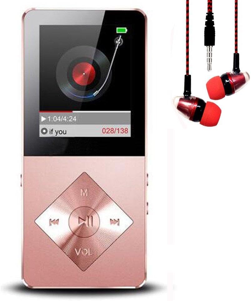 MP3 Player, Hotechs MP3 Music Player with 16GB Memory SD Card Slim Classic Digital LCD 1.82'' Screen with FM Radio, ¡