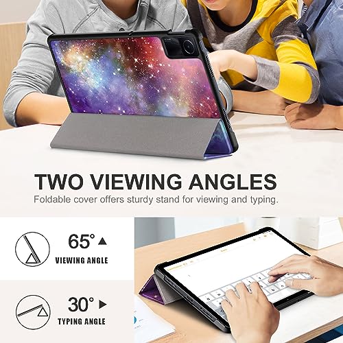 DINGGUAGUA Case for Xiaomi Redmi Pad SE 11 inch Tablet 2023 Cover,Slim Stand Hard Back Shell Cover with Auto Wake/Sleep,Galaxy - Image 2