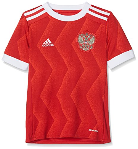 adidas Rfu H Jsy Y Camiseta Oficial 1ª Equipación Unión de Fútbol Rusa, Niños, Rojo (Escarl / Blanco), 152