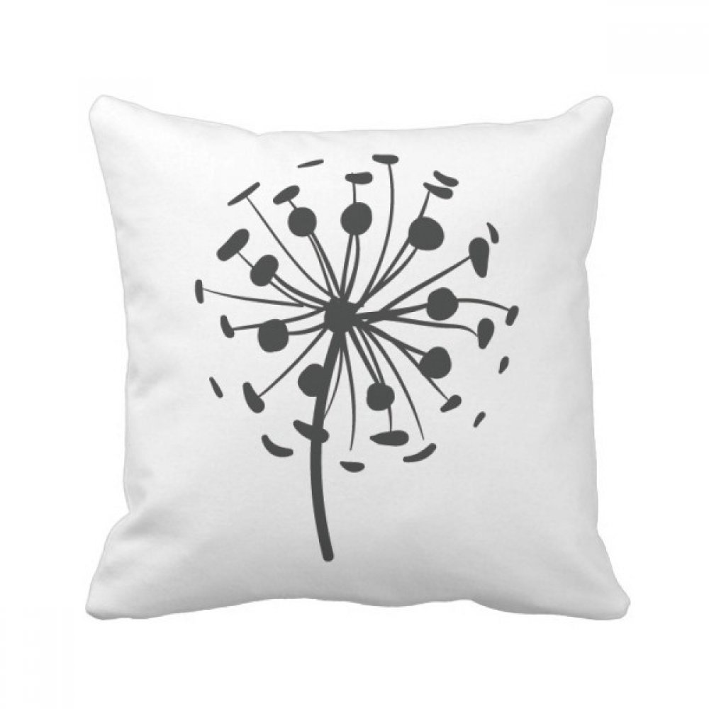 Coussin pissenlit housse carrée multicolore 40x40cm pour canapé salon