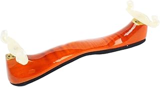 DRXX Repose-épaule de Violon pour 4/4 et 3/4, avec Coussin en Silicone Confortable, mentonnière de Violon en érable Massif réglable en Hauteur et en Angle