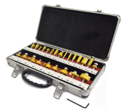 EDMBG 24-Piece Router Bit Set - 1/4