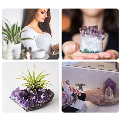 Mimosa Healing Crystal Wands Amethyst/Rose Quartz/Clear Quartz&Amethyst Cluster #TOP2