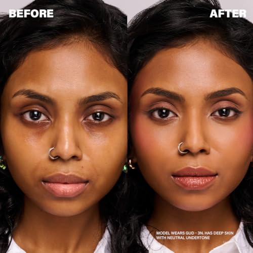 Image of SIMPLYNAM Hydrafit Liquid Concealer | Neutral Undertone Concealer for Dark Circles & Blemishes | Medium-to-Full Coverage with Soft Blur Effect | Marula & Rosehip Oil | Vegan | Gud - 3N