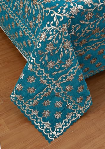Image of Luxury Velvet Bedsheet - King Size Luxury Bed Sheet - Ultra Soft, Cozy & Warm Bedding for Bedroom - Hypoallergenic & Elegant Velvet Texture