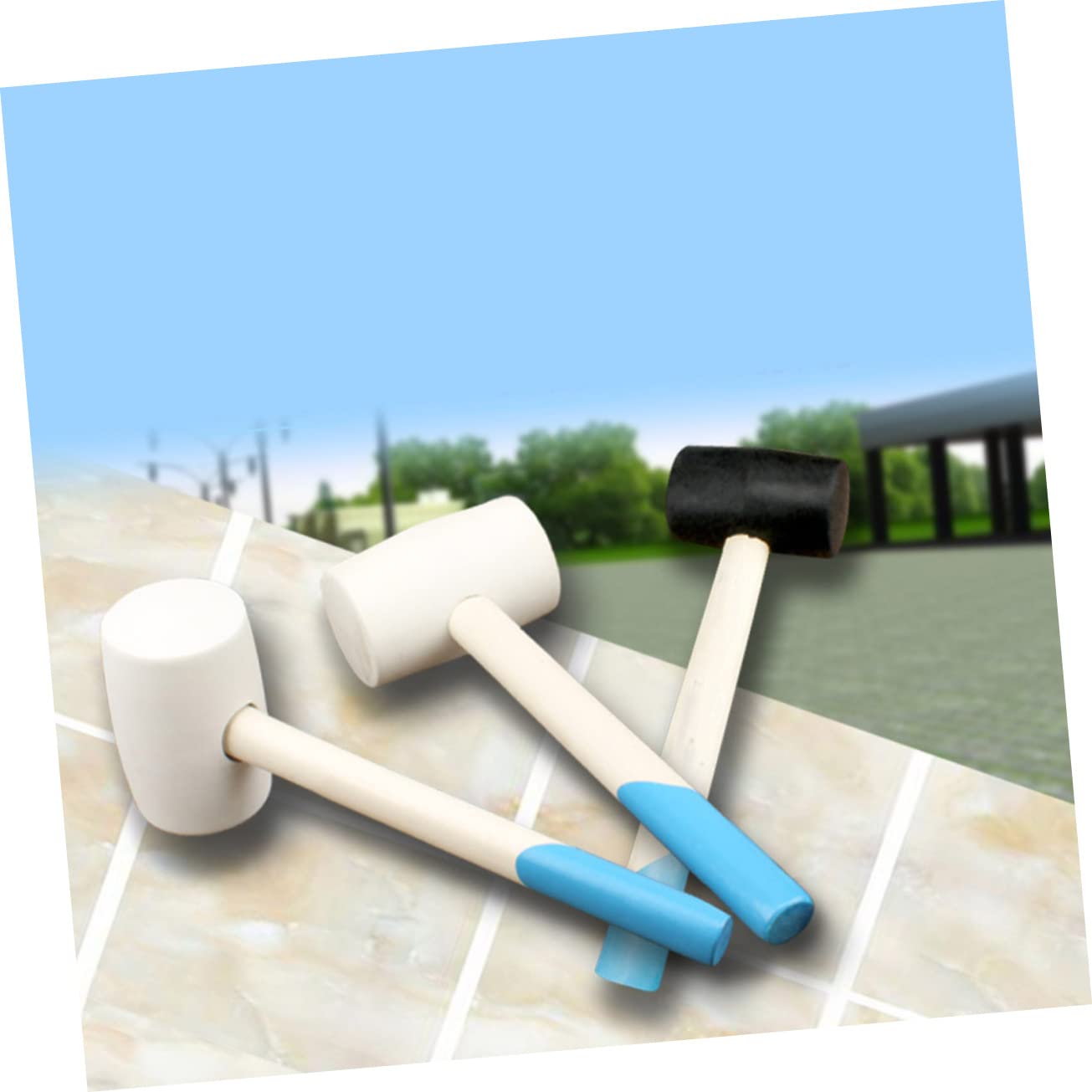 DOITOOL Toys for Kids Toy for Kids Double-face Hammer Ball Hammer Lobster Rubber Hammer Large Child