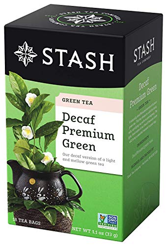 STASH Decaf Premium Green Tea, 108 Bags (6 Boxes of 18), Decaffeinated