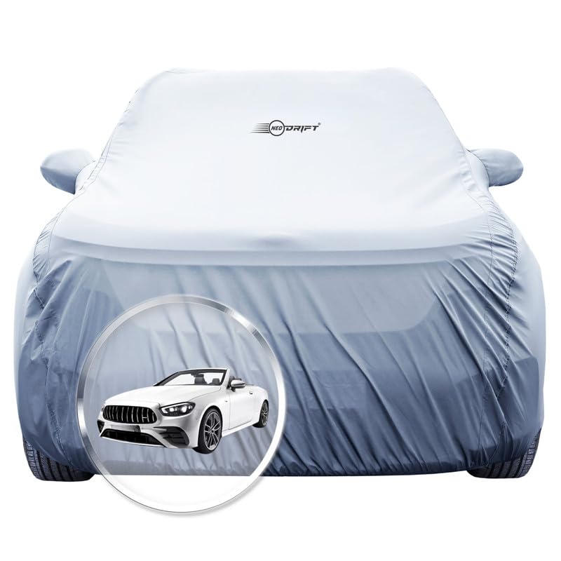 Image of NEODRIFT 'SilverTech' Car Cover for Mercedes AMG E53 (100% Water-Resistant, All Weather Protection, Tailored Fit, Precision-Fit & Breathable Fabric) (Colour: Silver)