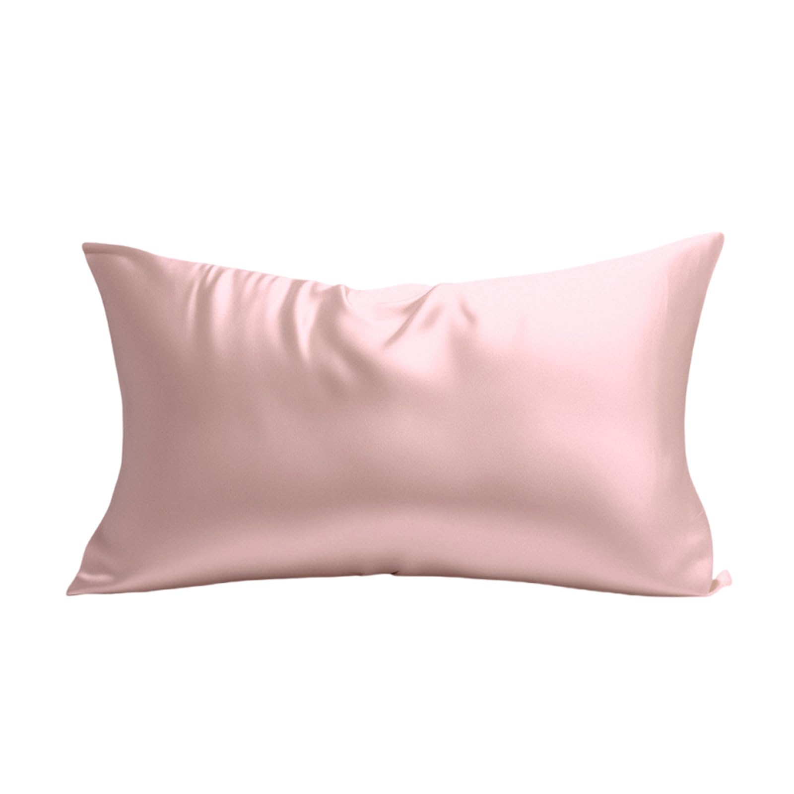 Buxuaaaa Smooth Fabric Pillowcase Sleeve Simulated Silk for Smooth Touching Comfortable & Colorfast Invisible Zippered Type Comfortable Sleep Pillow Sleeve