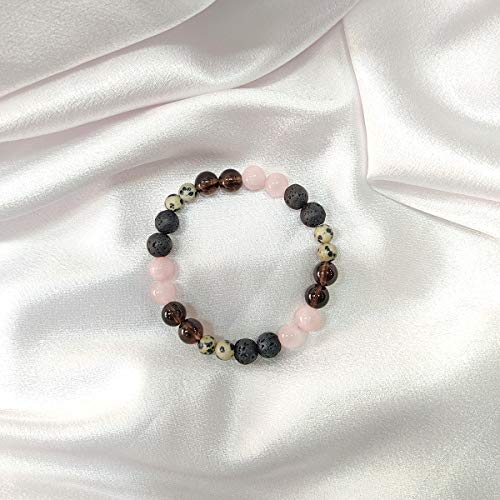 Image of Shubhanjali Crystal Elastic 8mm Stretch Customized Bracelet for Men and Women-(Standard,Multicolor)