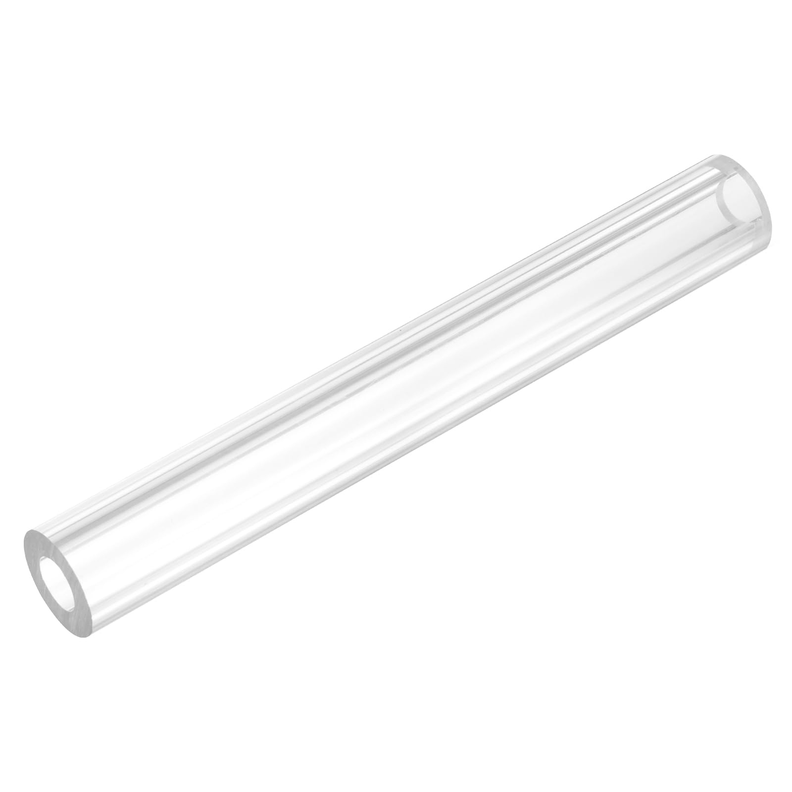 uxcell Rigid Round Clear Tubing 12mm(1/2") ID x 22mm(7/8") OD x 0.5Ft(150mm) Length Plastic Tube