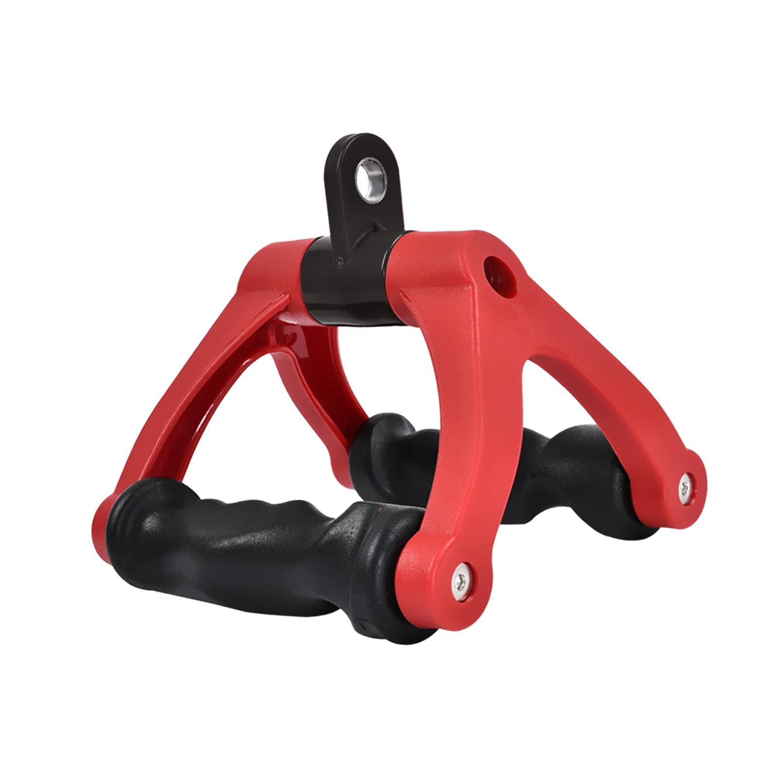 UJEAVETTE® Two D Rowing Handle Cable Attachment Back Training Gym Weight Workout Red-image-16